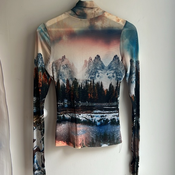 AFRM Zadie semi sheer turtleneck - Picture 3 of 9